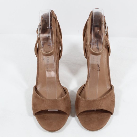Chinese Laundry Women's Robby Suede Dress Sandals - Tan - Picture 3 of 5